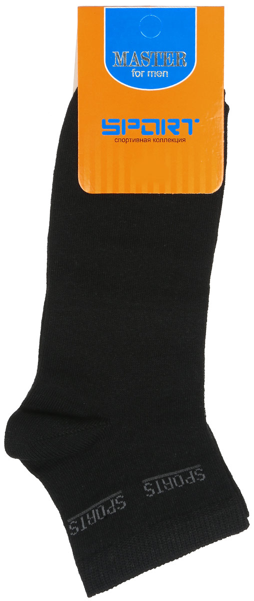 Носки мужские Master Socks, цвет: черный. 58907. Размер 2558907 Носки мужские Master Socks, цвет: черный. 58907. Размер 2558907Удобные носки Master Socks, изготовленные из высококачественного комбинированного материала, очень мягкие и приятные на ощупь, позволяют коже дышать. Эластичная резинка плотно облегает ногу, не сдавливая ее, обеспечивая комфорт и удобство. Носки с укороченным паголенком и надписью Sports на верхней части носка. Удобные и комфортные носки великолепно подойдут к любой вашей обуви.