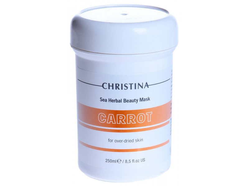 Christina Кортиноловая (морковная) маска красоты для пересушенной кожи Sea Herbal Beauty Mask Carrot 250 млM-27 Christina Кортиноловая (морковная) маска красоты для пересушенной кожи Sea Herbal Beauty Mask Carrot 250 млM-27Кортиноловая (морковная) маска красоты для пересушенной кожи Christina Sea Herbal Beauty Mask Carrot. Птиательная маска снимает ощущение дискомфорта, оказывает регенерирующее и омолаживающее действия на кожу (масляный экстракт семян моркови, витамин Е), способствует нормализации ее водного баланса (сквален, гидролизированный эластин), предохраняет кожу от вредных воздействий окружающей среды (оксид цинка, диоксид титана).