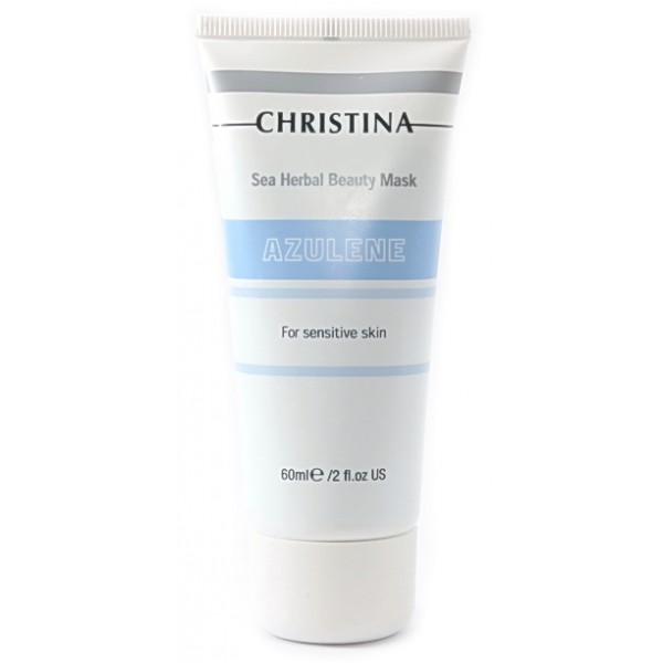 Christina Азуленовая маска красоты для чувствительной кожи Sea Herbal Beauty Mask Azulene 60 млМ-14a Christina Азуленовая маска красоты для чувствительной кожи Sea Herbal Beauty Mask Azulene 60 млМ-14aАзуленовая маска красоты для чувствительной кожи Christina Sea Herbal Beauty Mask Azulene. Насладитесь необыкновенной нежностью этой кремообразной маски! Обогащенная успокаивающими растительными ингредиентами, включая добываемый из оливы сквален, ромашку, азулен и масло шиповника, маска увлажняет чувствительную кожу, повышает ее тонус и обеспечивает постоянный питательный эффект.