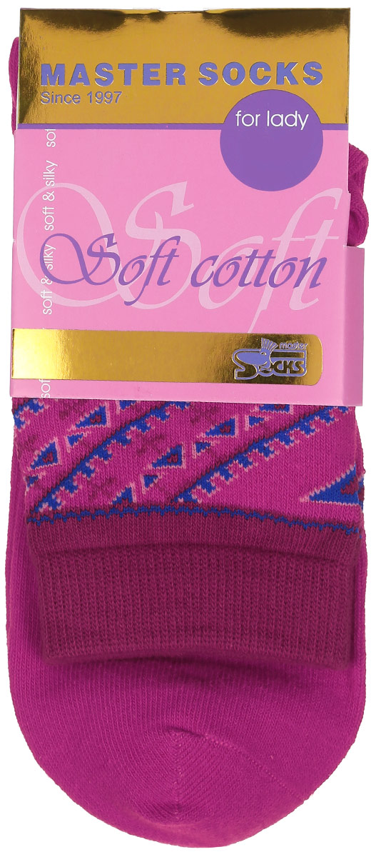 Носки женские Master Socks, цвет: фуксия. 85010. Размер 2385010 Носки женские Master Socks, цвет: фуксия. 85010. Размер 2385010Удобные носки Master Socks, изготовленные из высококачественного комбинированного материала, очень мягкие и приятные на ощупь, позволяют коже дышать.Эластичная резинка плотно облегает ногу, не сдавливая ее, обеспечивая комфорт и удобство. Модель с стандартным паголенком оформлена оригинальным принтом.Удобные и комфортные носки великолепно подойдут к любой вашей обуви.