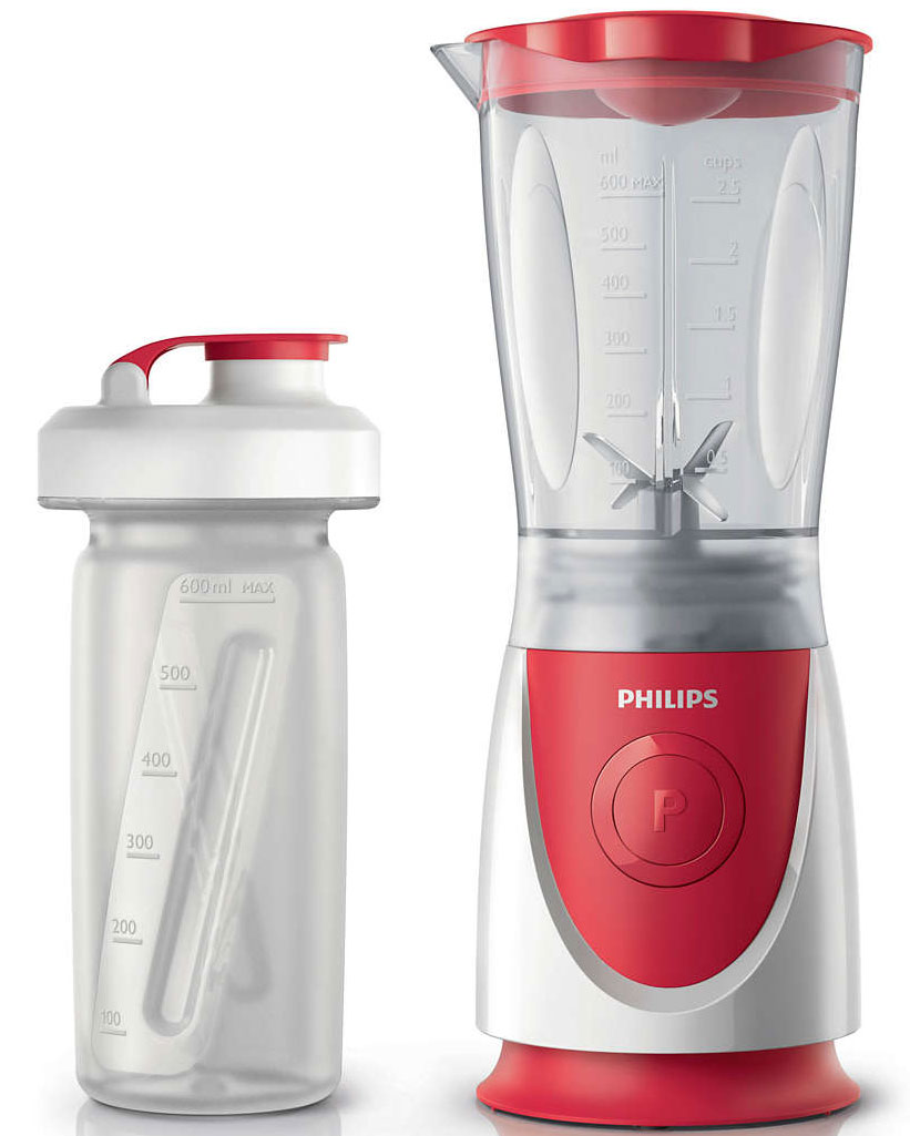 Philips HR2872/00 Daily Collection блендерHR2872/00 Philips HR2872/00 Daily Collection блендерHR2872/00Новый мини-блендер Philips поможет приготовить фруктовые напитки, супы, соусы и коктейли, а благодаря удобной бутылочке On The Go вы сможете насладиться любимыми напитками где угодно!Все съемные детали можно мыть в посудомоечной машине.Мощность 350 Вт для смешивания и измельчения без усилий.Благодаря удобной бутылочке On The Go вы сможете насладиться любимыми напитками где угодно!Кувшин блендера из усиленного пластика защищен от повреждений.Благодаря удобной системе хранения шнур блендера можно убрать, что поможет поддержать порядок на кухне.