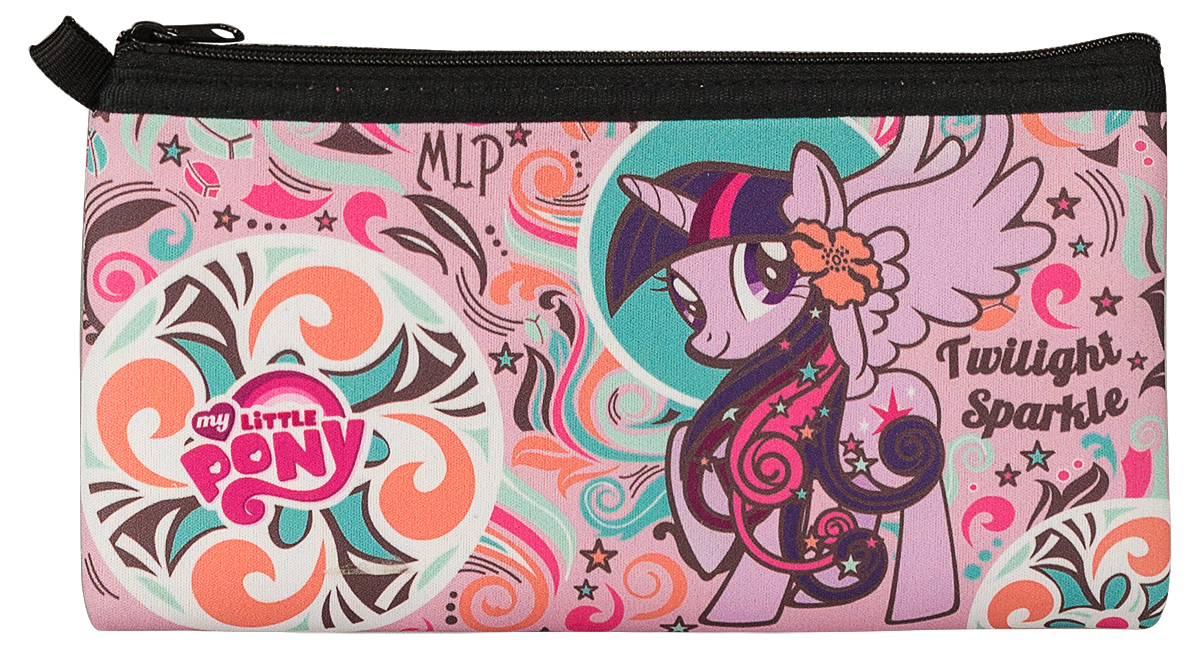 My Little Pony Пенал My Little PonyMPDB-MT1-049N My Little Pony Пенал My Little PonyMPDB-MT1-049NПенал с одним отделением на молнии My Little Pony, выполнен из неопрена. Размер: 11 х 20,5 см.