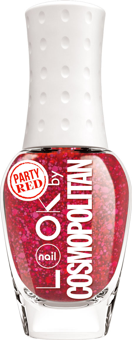 nailLOOK Лак для ногтей серии Trends look by Cosmopolitan, Party Red, 8,5 мл31446 nailLOOK Лак для ногтей серии Trends look by Cosmopolitan, Party Red, 8,5 мл31446Эксклюзивная коллекция из 7 потрясающих оттенков разработанных совместно с популярным глянцевым журналом. Лак с крупными красными глиттерами незаменимый аксессуар для вечеринок!Перевоплощение за считанные минуты-нанеси Party Glitz поверх готового маникюра или используй самостоятельно. В отличие от обычных лаков с глиттерами и прозрачной базой,Party Glitz на 100% КРАСНЫЙ!Блестки и база полностью прокрашивают ногтевую пластину. Красный оттенок с групным красным глиттером.