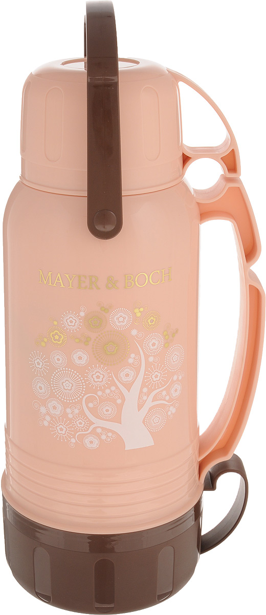 Термос Mayer & Boch, с чашами, цвет: светло-розовый, 1,8 л. 2370323703 Термос Mayer & Boch, с чашами, цвет: светло-розовый, 1,8 л. 2370323703Термос Mayer & Boch со стеклянной колбой в полипропиленовом корпусе является одним из востребованных в России. Его температурная характеристика ни в чем не уступает термосам со стальными колбами, но благодаря свойствам стекла этот термос может быть использован для заваривания напитков с устойчивыми ароматами. Изделие оснащено двумя эргономичными ручками. В комплекте с термосом - две чаши разных размеров и дополнительный стакан. Завинчивающаяся герметичная крышка предохранит от Термос Mayer & Boch со стеклянной колбой в полипропиленовом корпусе является одним из востребованных в России. Его температурная характеристика ни в чем не уступает термосам со стальными колбами, но благодаря свойствам стекла этот термос может быть использован для заваривания напитков с устойчивыми ароматами. Изделие оснащено двумя эргономичными ручками. В комплекте с термосом - две чаши разных размеров и дополнительный стакан. Завинчивающаяся герметичная крышка предохранит от проливаний. Температура напитков сохраняется на длительное время. Термос Mayer & Boch станет не только надежным другом в походе, но и отличным украшением вашей кухни.Общий размер термоса (с учетом чашек): 34 х 13 х 17 смДиаметр горлышка термоса (по верхнему краю): 5,5 смВнутренний диаметр горлышка термоса: 4 смДиаметр стакана (по верхнему краю): 9,2 смВысота стакана: 5 см.Диаметр малой чаши (по верхнему краю): 10 см.Высота малой чаши: 6,5 см.Диаметр большой чаши (по верхнему краю): 13,7 см.Высота большой чаши: 7 см.