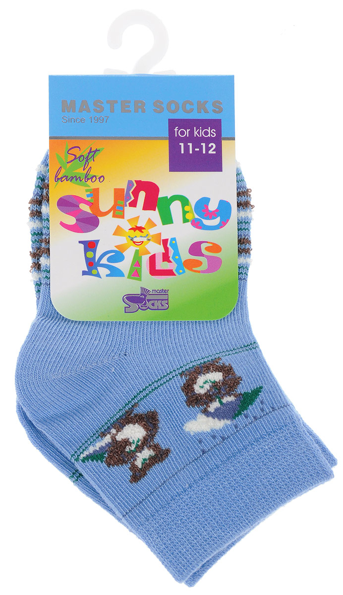 Носки детские Master Socks Sunny Kids, цвет: голубой. 82605. Размер 1282605 Носки детские Master Socks Sunny Kids, цвет: голубой. 82605. Размер 1282605Комфортные и прочные носки Master Socks Sunny Kids выполнены из бамбука и эластичного хлопка с добавлением полиамида. Материал изделия очень мягкий и приятный на ощупь, хорошо тянется, не деформируясь.Эластичная резинка мягко облегает ножку ребенка, обеспечивая удобство и комфорт. Модель оформлена принтом в полоску, украшена объемным изображением медвежат, связанным из пряжи с петельками.Такие носочки станут отличным дополнением к детскому гардеробу! Уважаемые клиенты!Размер, доступный для заказа, является длиной стопы.