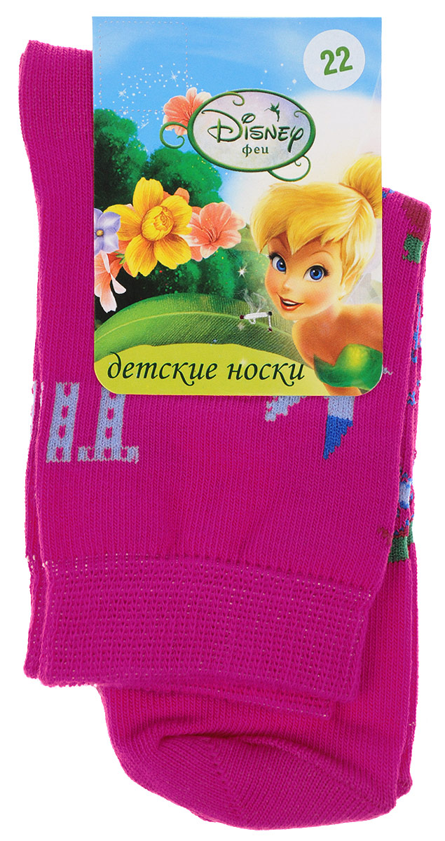 Носки для девочки Master Socks Disney Феи, цвет: малиновый. 12600. Размер 1612600 Носки для девочки Master Socks Disney Феи, цвет: малиновый. 12600. Размер 1612600Детские носки Master Socks Disney Феи выполнены из эластичного хлопка с добавлением полиамида. Материал изделия тактильно приятный, хорошо тянется, не деформируясь.Эластичная резинка мягко облегает ножку ребенка, обеспечивая удобство и комфорт. Модель оформлена узкими разноцветными полосками, украшена изображением феи с птичками и бабочками. Такие носочки станут отличным дополнением к гардеробу маленькой поклонницы мультфильма студии Disney! Уважаемые клиенты!Размер, доступный для заказа, является длиной стопы.
