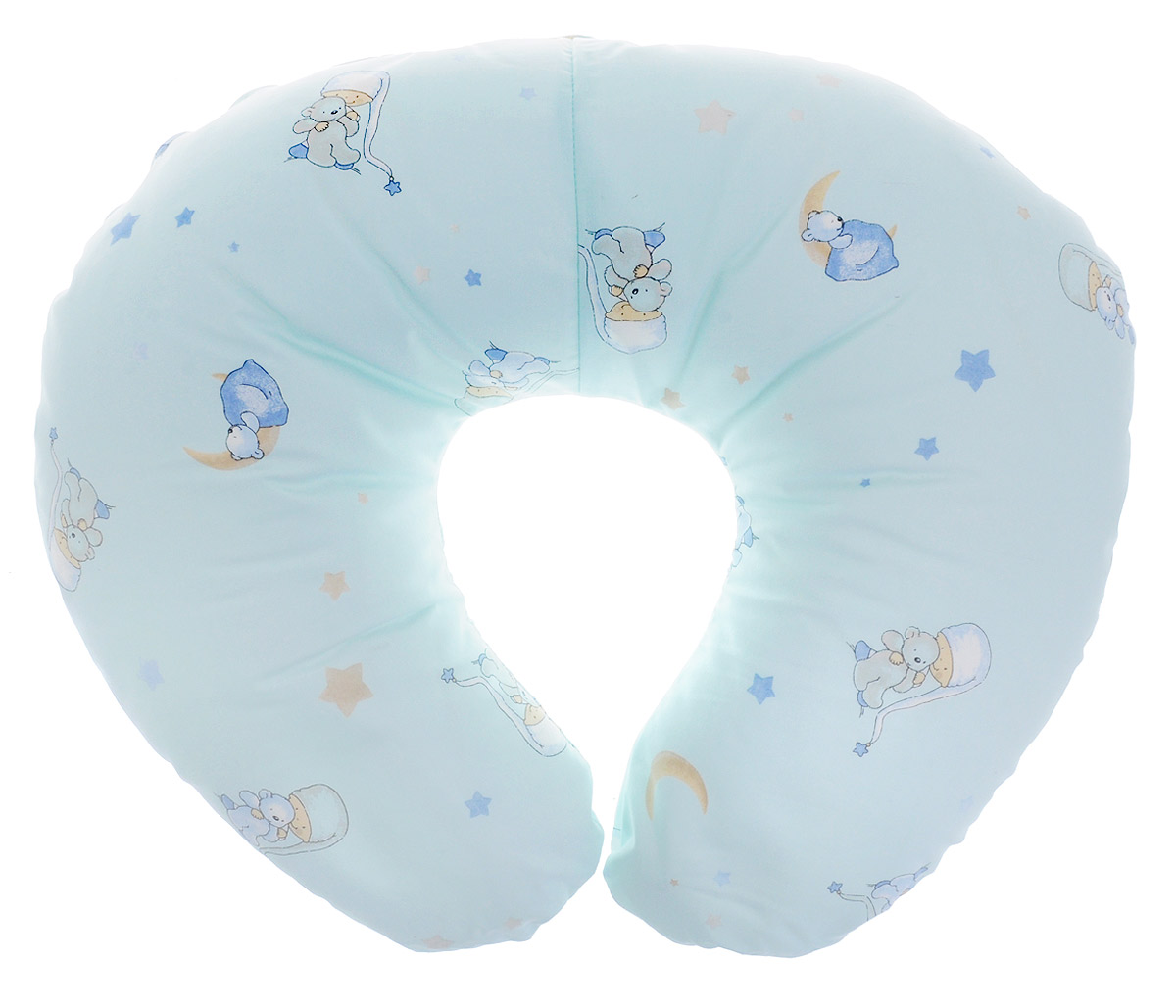 Plantex Подушка для кормящих и беременных мам Comfy Small Мишка и Луна цвет голубой