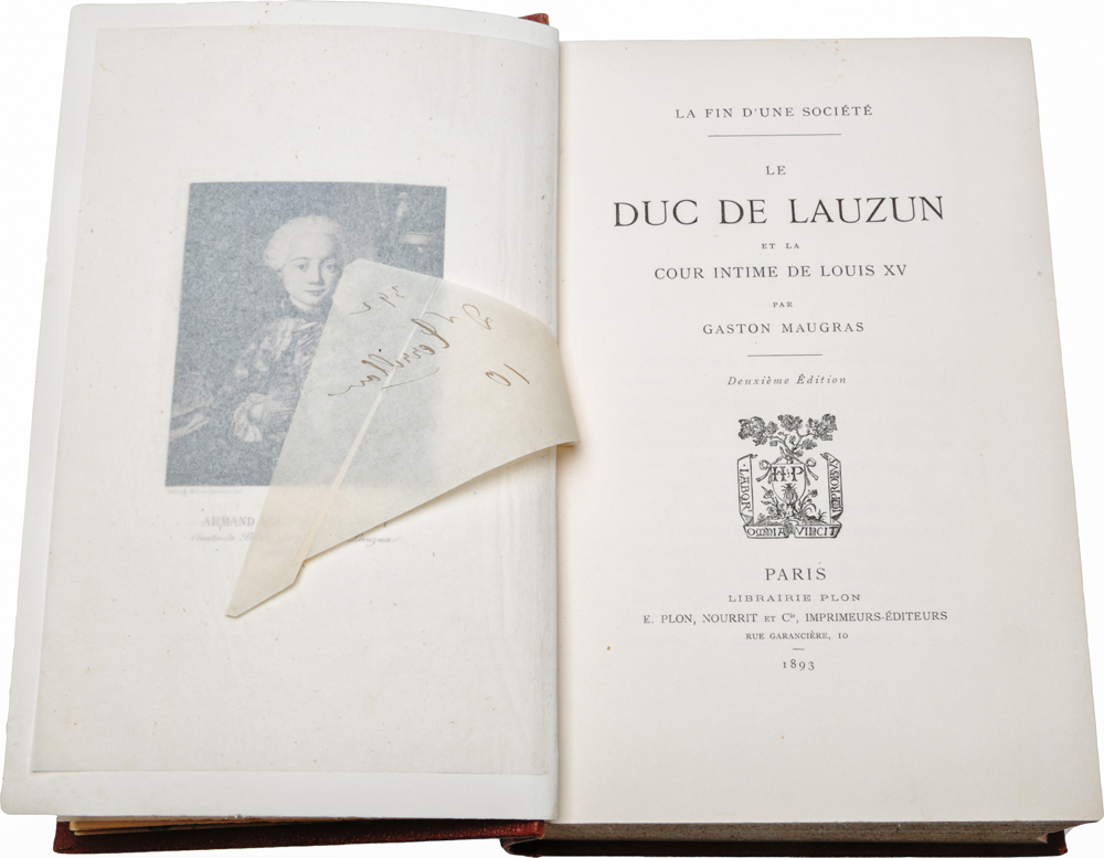 Le Duc de Lauzun et la Cour intime de Louis XV