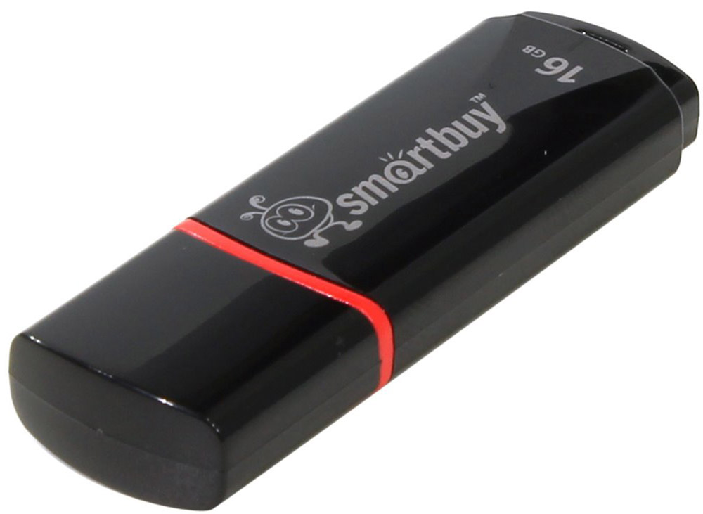 SmartBuy Crown 16GB, Black USB-накопитель