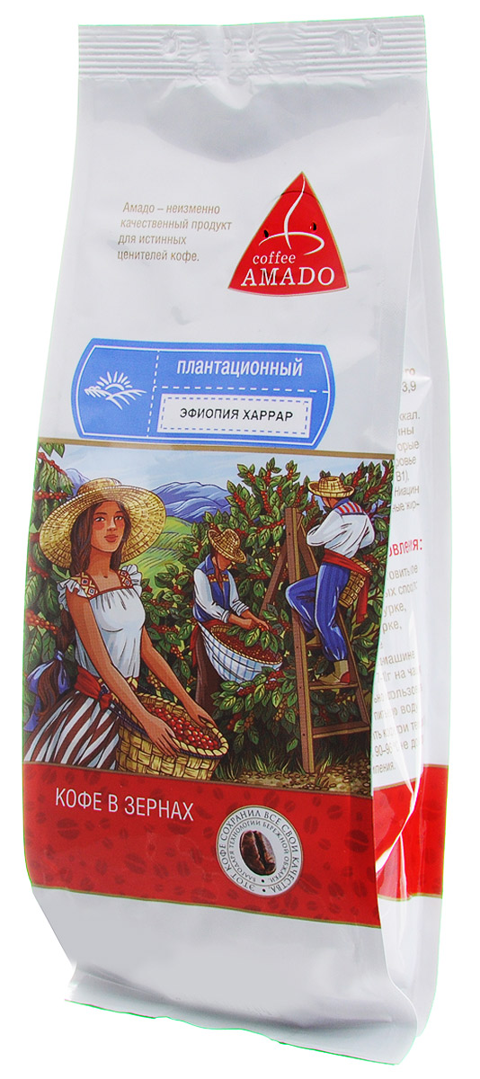 AMADO Эфиопия Харрар кофе в зернах, 200 г4607064133451 AMADO Эфиопия Харрар кофе в зернах, 200 г4607064133451Регион Древней Абиссинии (территория нынешней Эфиопии) является исторической родиной кофе. Кофе сорта Харрар обладает великолепным ароматом, играющим вкусом с фруктовым подтекстом. Рекомендуемый способ приготовления: по-восточному, френч-пресс, гейзерная кофеварка, фильтр-кофеварка, кемекс, и аэропресс.