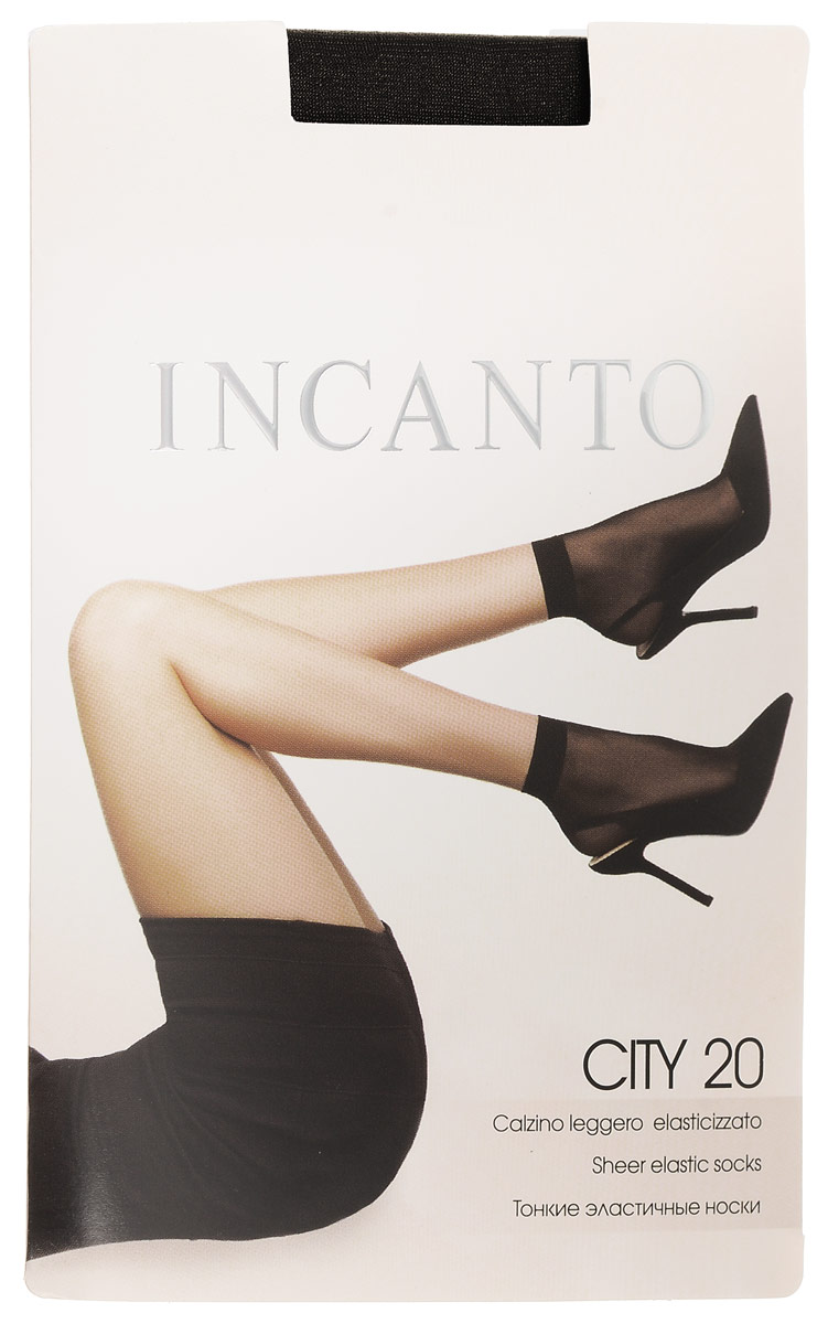 Носки женские Incanto City 20, цвет: Nero (черный), 2 пары. 3794. Размер универсальныйCity 20 Носки женские Incanto City 20, цвет: Nero (черный), 2 пары. 3794. Размер универсальныйCity 20Удобные женские носки Incanto City 20, изготовленные из высококачественного эластичного полиамида, идеально подойдут для повседневной носки. Входящий в состав материала полиамид обеспечивает износостойкость, а эластан позволяет носочкам легко тянуться, что делает их комфортными в носке.Эластичная резинка плотно облегает ногу, не сдавливая ее, обеспечивая комфорт и удобство и не препятствуя кровообращению. Практичные и комфортные шелковистые носки c укрепленным мыском великолепно подойдут к любой открытой обуви. В комплект входят 2 пары носков. Плотность: 20 den.