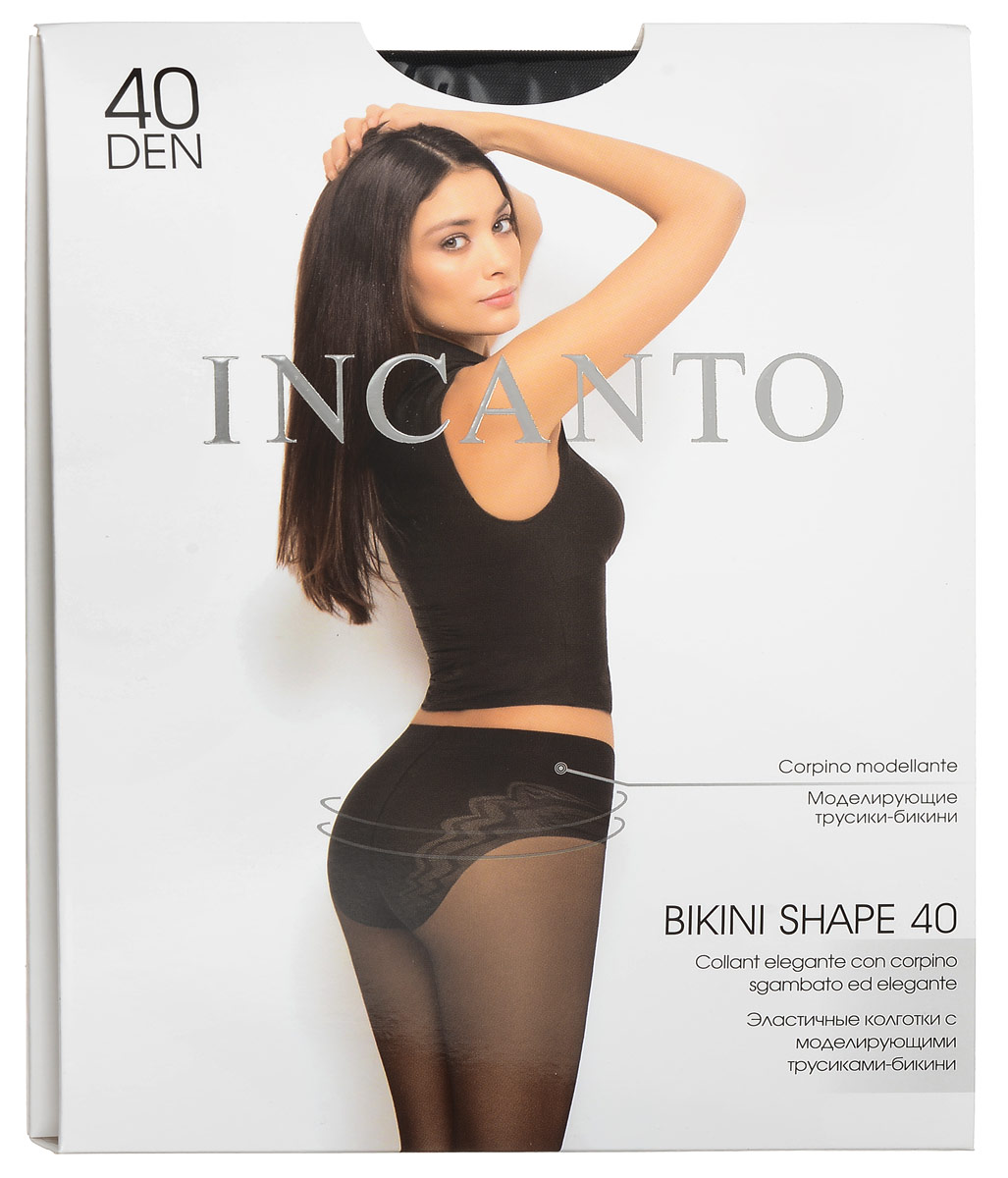 Колготки женские Incanto Bikini Shape 40, цвет: Nero (черный). 19778. Размер 3 (44/46)