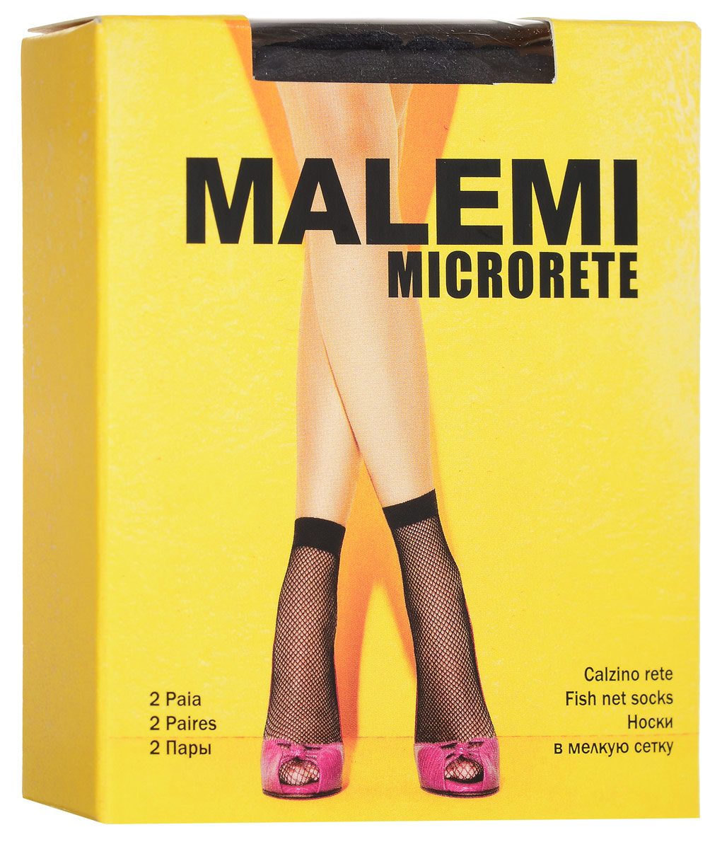 Носки женские Malemi Microrete, цвет: Nero (черный), 2 пары. 13189. Размер универсальныйMicrorete Носки женские Malemi Microrete, цвет: Nero (черный), 2 пары. 13189. Размер универсальныйMicroreteУдобные женские носки Malemi Microrete, изготовленные из высококачественного эластичного полиамида, идеально подойдут для повседневной носки. Входящий в состав материала полиамид обеспечивает износостойкость, а эластан позволяет носочкам легко тянуться, что делает их комфортными в носке.Эластичная резинка плотно облегает ногу, не сдавливая ее, обеспечивая комфорт и удобство и не препятствуя кровообращению. Практичные и комфортные носки в мелкую сетку великолепно подойдут к любой открытой обуви. В комплект входят 2 пары носков.