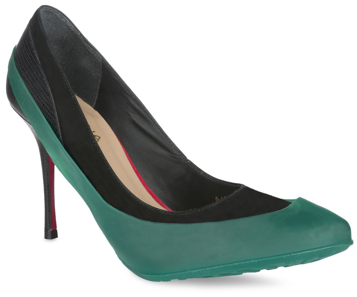 Галоши на обувь женские Мир Галош, цвет: темно-зеленый. WKOGRETM. Размер 36/39