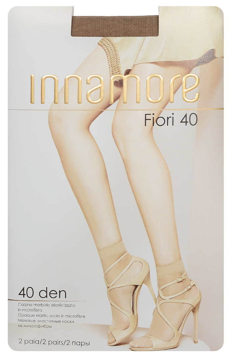 Носки женские Innamore Fiori 40, цвет: Daino (загар), 2 пары. 5768. Размер универсальный5768 Носки женские Innamore Fiori 40, цвет: Daino (загар), 2 пары. 5768. Размер универсальный5768Удобные женские носки Innamore Fiori 40, изготовленные из высококачественного эластичного полиамида, идеально подойдут для повседневной носки. Входящий в состав материала полиамид обеспечивает износостойкость, а эластан позволяет носочкам легко тянуться, что делает их комфортными в носке.Эластичная резинка плотно облегает ногу, не сдавливая ее, обеспечивая комфорт и удобство и не препятствуя кровообращению. Практичные и комфортные носки великолепно подойдут к любой открытой обуви. В комплект входят 2 пары носков.