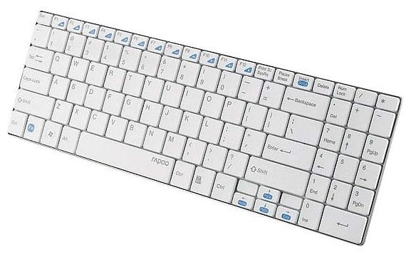 Клавиатура Rapoo E9070, White11205 Клавиатура Rapoo E9070, White11205Сверхтонкая конструкция (5.6 мм) с использованием шлифованной нержавеющей стали. Надежное беспроводное подключение на частоте 2.4 ГГц. Срок службы батареи до 24 месяцев.