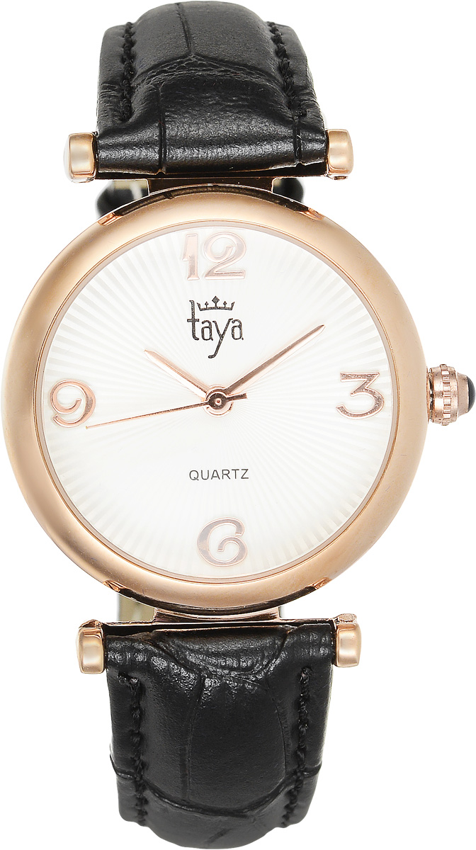 Часы наручные женские Taya, цвет: золотистый, черный. T-W-0016