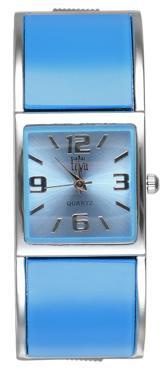 Часы наручные женские Taya, цвет: серебристый, голубой. T-W-0411