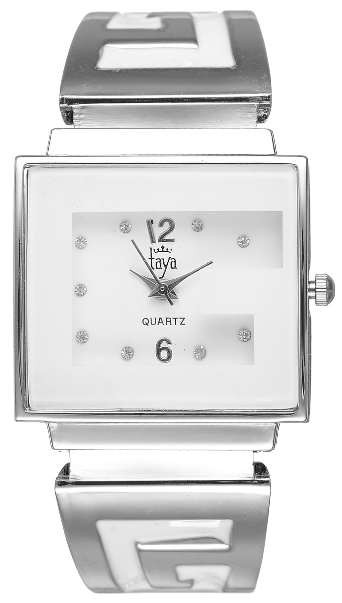 Часы наручные женские Taya, цвет: серебристый, белый. T-W-0403