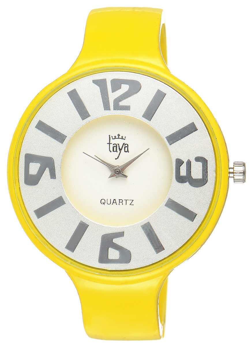 Часы наручные женские Taya, цвет: желтый. T-W-0457