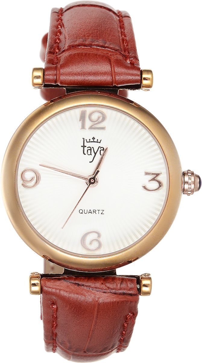 Часы наручные женские Taya, цвет: золотистый, терракотовый. T-W-0014
