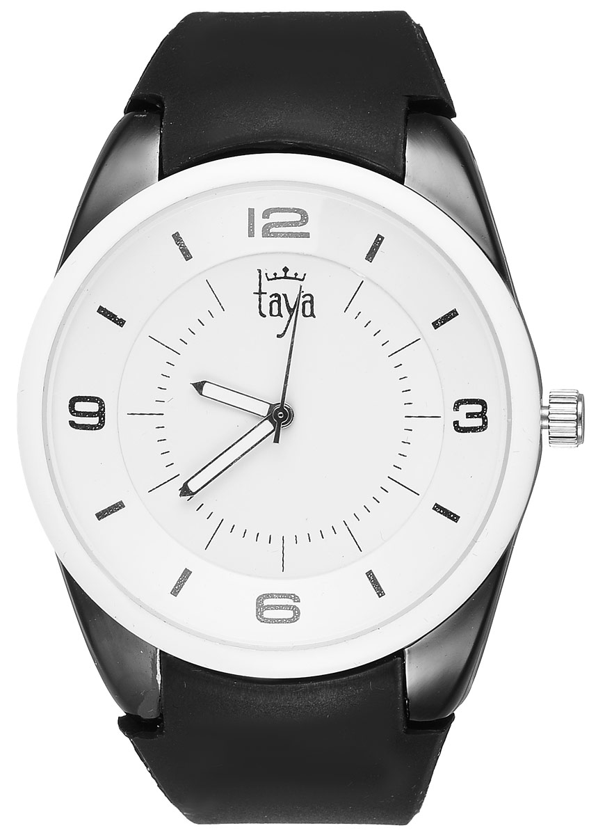 Часы наручные женские Taya, цвет: белый, черный. T-W-0248
