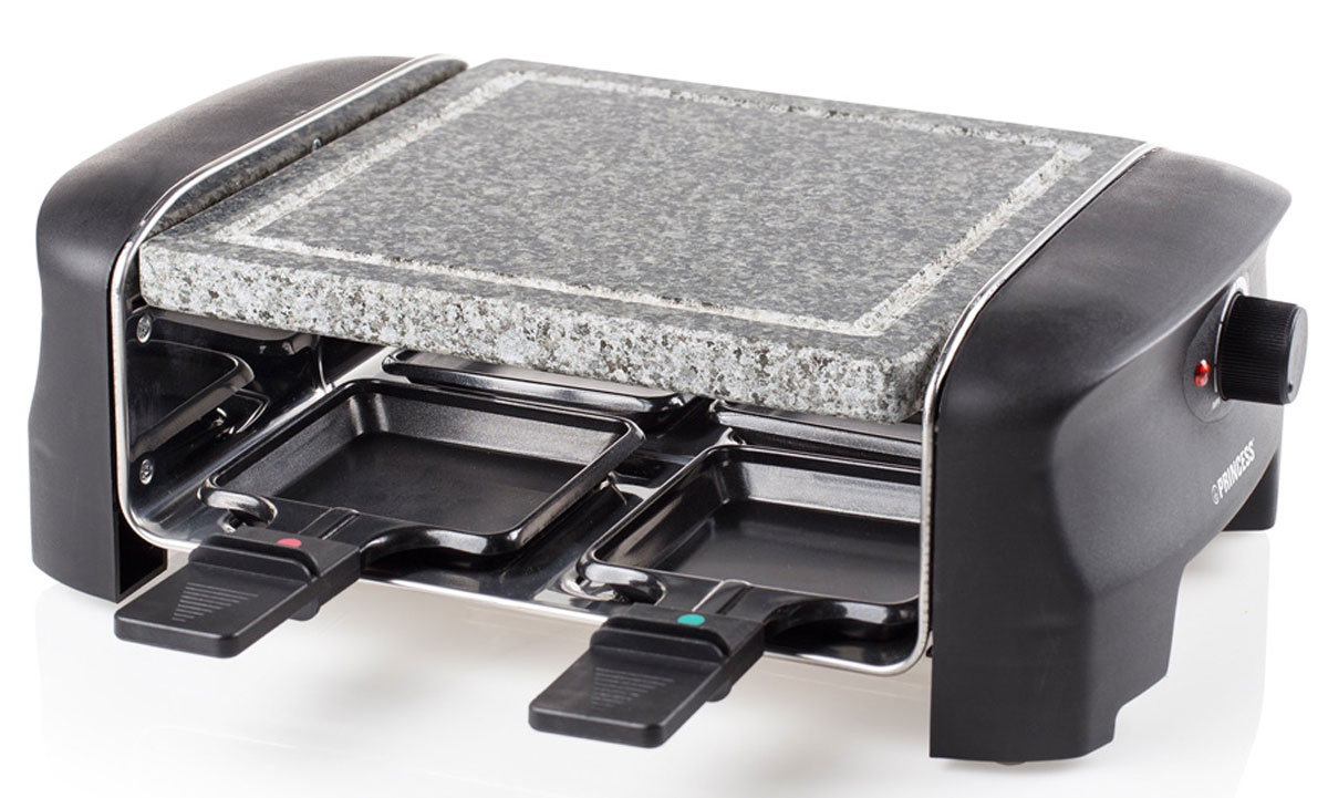 Princess 162810, Black Gray раклетница162810 Princess 162810, Black Gray раклетница162810Раклетница Princess 162810 станет отличным дополнением к набору мелкой бытовой техники для кухни. Подходит для приготовления раклетов, мясных и рыбных стейков, овощей-гриль, сосисок, мяса птицы и многого другого. 4 сковородки с антипригарным покрытием4 лопаточки