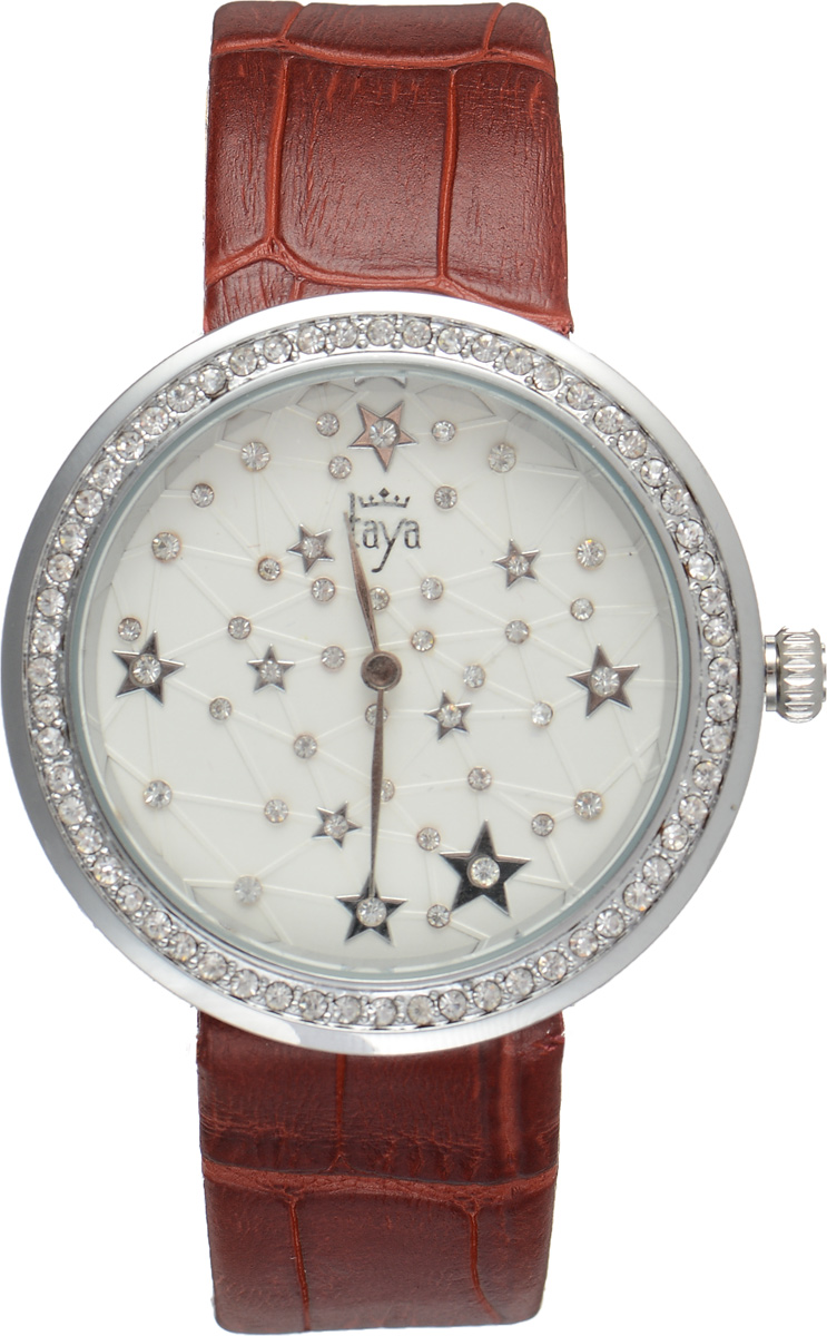 Часы наручные женские Taya, цвет: серебристый, красный. T-W-0009