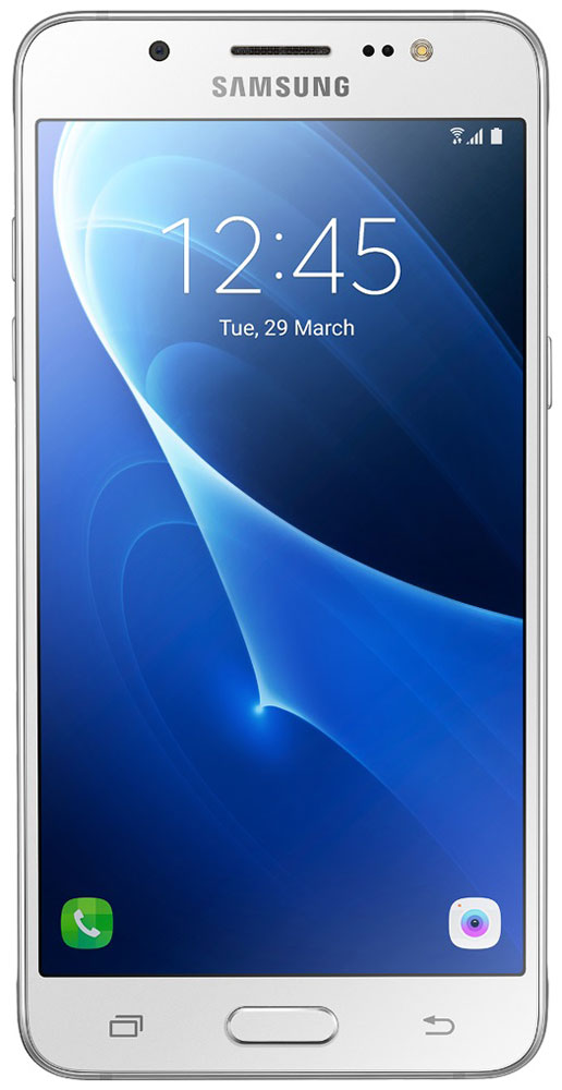 Samsung SM-J510FN Galaxy J5 (2016), WhiteSM-J510FZWUSER Samsung SM-J510FN Galaxy J5 (2016), WhiteSM-J510FZWUSERSamsung SM-J510FN Galaxy J5 отличается элегантным и стильным дизайном, который усиливает впечатление от смартфона.При толщине 7,9 мм и ширине 72 мм, смартфон Samsung Galaxy J5 выглядит более чем изящно, а приятная на ощупь текстура корпуса подчеркивает элегантность формы и ощущение комфорта при использовании смартфона.Аккумулятор с емкостью 3100 мАч позволит оставаться на связи дольше обычного. При отсутствии возможности подзарядки используйте режим максимального энергосбережения.Мощный 4-ядерный процессор Qualcomm MSM8916 и 2 ГБ оперативной памяти обеспечивают мгновенную реакцию смартфона на любые ваши действия.Удобное приложение Smart ManageПростой способ управления основными функциями смартфона: уровень заряда аккумулятора, доступный объем памяти, состояние использования оперативной памяти и безопасность смартфона.Телефон сертифицирован Ростест и имеет русифицированный интерфейс меню, а также Руководство пользователя.
