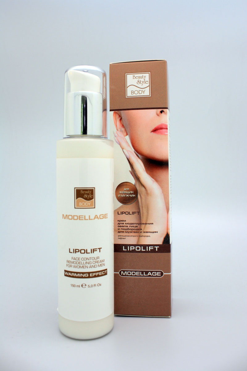 Beauty Style Моделирующий крем для лица «LIPOLIFT», Modellage4501816 Beauty Style Моделирующий крем для лица «LIPOLIFT», Modellage4501816Благодаря уникальной формуле крема с липосомами необходимость в уколах отпала. Липосома, как микротранспорт, обволакивает молекулу фосфатидилхолина и проносит ее в глубокие слои кожи, где он и работает. Эффект от такого воздействия очевиден – жировые клетки разрушаются, и это приводит к выраженному похудению проблемной зоны подбородка, шеи, щек.Формула крема усилена натуральными ингредиентами, которые запускают процессы естественного омоложения кожи, способствуют разглаживанию морщин и восстанавливают упругость растянутой кожи там, где это необходимо. Таким образом, крем не только уменьшает объемы, но и помогает коже восстановить плотность в местах, где раньше были лишние сантиметры.Фитостволовые клетки яблони и эхинацеи в креме активизируют местный иммунитет тканей, улучшают состояние кожи, возвращая ей молодость и свежесть. Результат от применения крема заметен уже после 2-3 недель ежедневного использования!