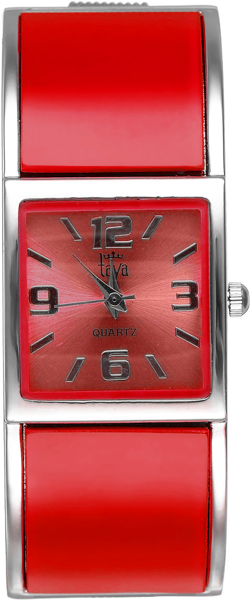 Часы наручные женские Taya, цвет: серебристый, красный. T-W-0408