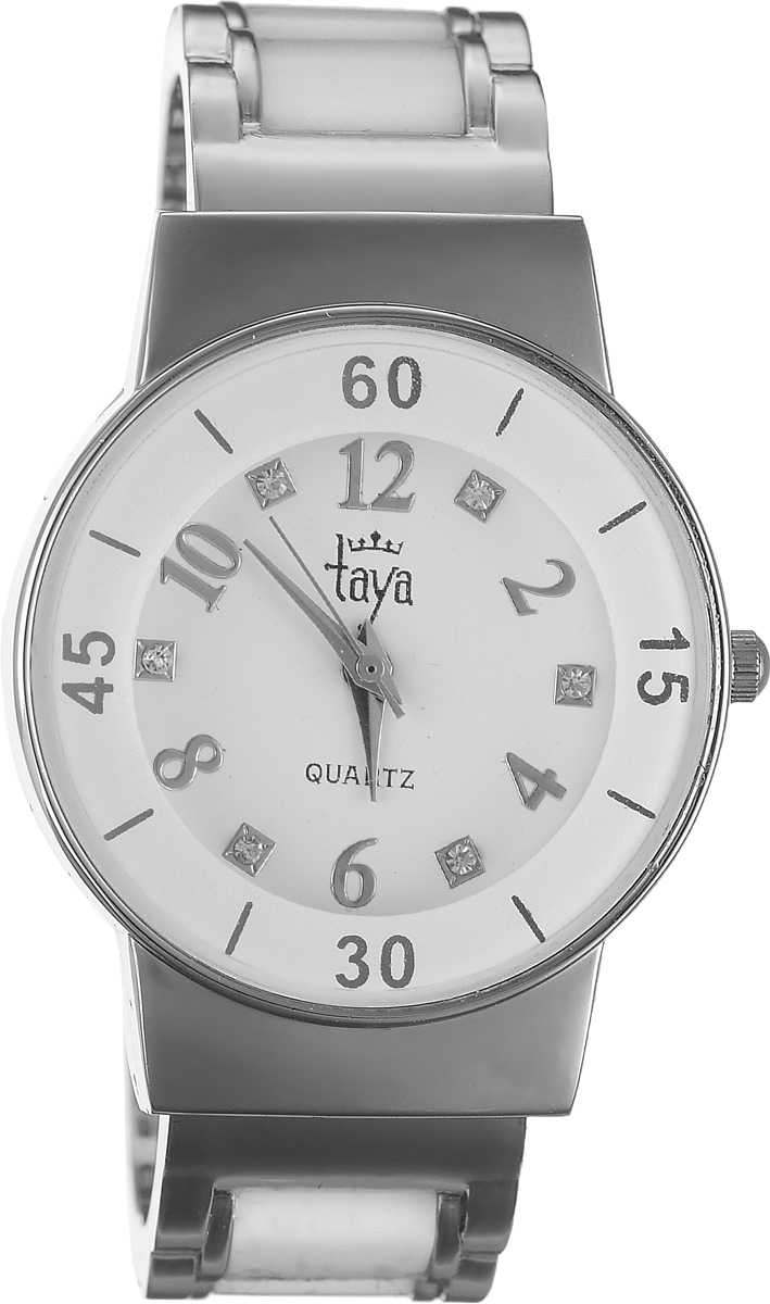 Часы наручные женские Taya, цвет: серебряный, белый. T-W-0467