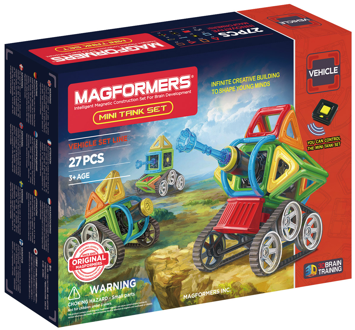 Magformers Магнитный конструктор Mini Tank Set