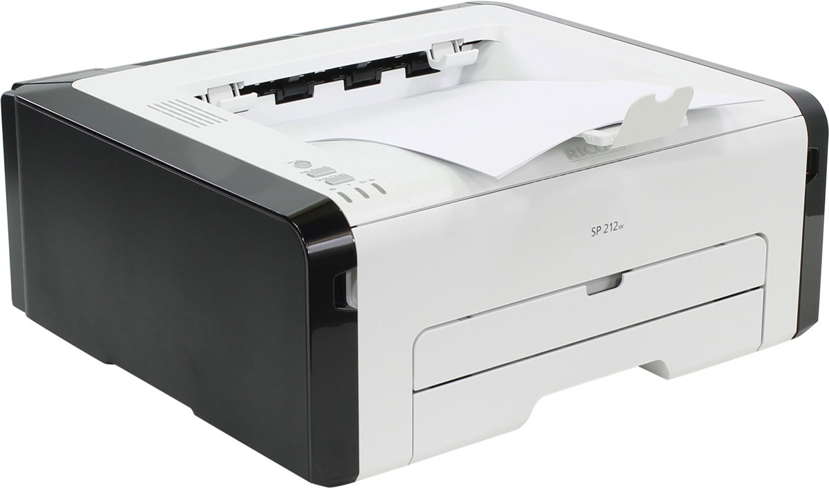 Ricoh SP 212w лазерный принтер407691 Ricoh SP 212w лазерный принтер407691Ricoh SP 212w - компактный монохромный принтер формата A4, практически не занимает места на рабочем столе. Благодаря полному фронтальному доступу работать с устройством удобно и просто. Поддержкабеспроводного соединения стандарта Wi-Fi, режим ручной двусторонней печати, встроенный лоток для бумаги и перезаправляемый картридж все в одном делают SP 212w идеальным решением для малых и домашних офисов.