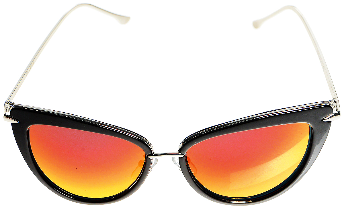 Солнцезащитные очки женские Selena, цвет: черный, красный. 80034211