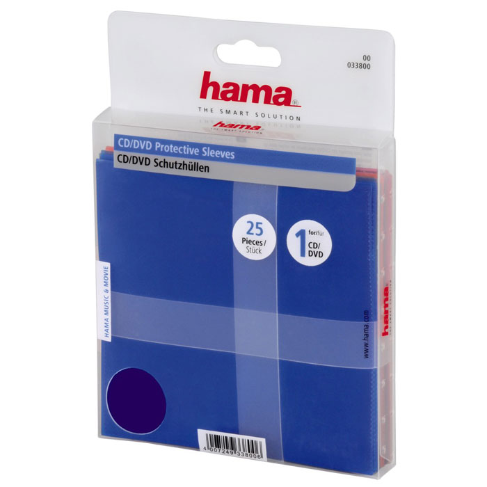 Hama H-33800 конверт для CD/DVD (25 шт)