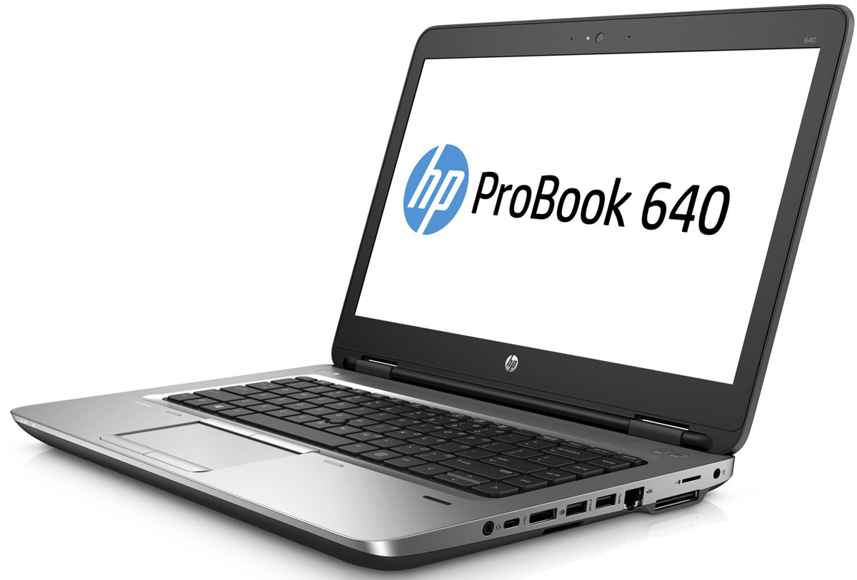 HP ProBook 640 G2, Silver Black (T9X04EA)T9X04EA HP ProBook 640 G2, Silver Black (T9X04EA)T9X04EAОбеспечьте своих сотрудников недорогим ноутбуком HP с гибкой конфигурацией. Благодаря поддержке устаревших функций HP ProBook 640 G2 удобно использовать в существующих системах. Он отличается надежностью и обеспечивает уровень безопасности, необходимый для современного ведения бизнеса.Идеальное решение для специалистов в компаниях малого и среднего бизнеса, которым необходим приемлемый по цене ноутбук, сочетающий в себе инновационные технологии, эффективные средства защиты и передовые функции работы с мультимедиа.Благодаря поддержке устаревших функций, например дополнительного оптического привода, разъема VGA и подключения с помощью RJ-45, HP ProBook 640 G2 обеспечивает максимальную эффективность текущих вложений в ИТ. Антибликовый экран с диагональю 14 дюймов и разрешением Full HD обеспечивает не только превосходное качество изображения при любом освещении, но и удобство использования ноутбука.С помощью производительных процессоров 6-го поколения Intel Core можно выполнять любые задачи. Создавайте великолепные визуальные материалы, не замедляя работу ноутбука, со встроенной графической картой Intel. Благодаря модулю беспроводной связи общаться с коллегами по Интернету и электронной почте можно не только в офисе, но и в любом другом месте с точкой доступа.Ноутбук поставляется с предустановленной ОС Windows 7 Профессиональная, а также с лицензией и носителями для ОС Windows 10 Профессиональная. Одновременно можно использовать только одну версию операционной системы Windows. Чтобы использовать другую версию, необходимо удалить текущую версию и установить новую. Перед удалением и установкой операционной системы сохраните все нужные вам данные (файлы, фотографии и т. д.).Точные характеристики зависят от модификации.Ноутбук сертифицирован EAC и имеет русифицированную клавиатуру и Руководство пользователя.