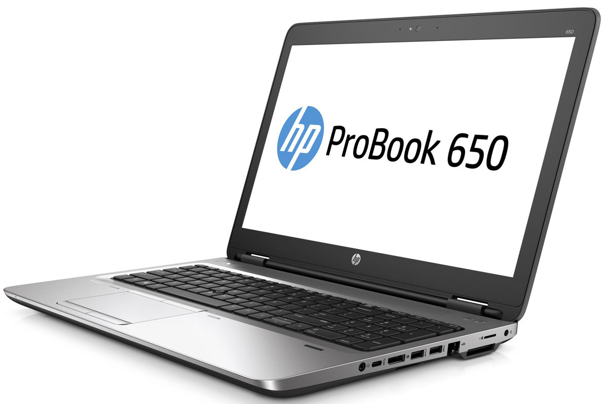 HP ProBook 650 G2, Silver Black Metal (V1C17EA)V1C17EA HP ProBook 650 G2, Silver Black Metal (V1C17EA)V1C17EAОбеспечьте своих сотрудников недорогим ноутбуком HP с гибкой конфигурацией. Благодаря поддержке устаревших функций HP ProBook 650 G2 удобно использовать в существующих системах. Он отличается надежностью и обеспечивает уровень безопасности, необходимый для современного ведения бизнеса.Идеальное решение для специалистов в компаниях малого и среднего бизнеса, которым необходим приемлемый по цене ноутбук, сочетающий в себе инновационные технологии, эффективные средства защиты и передовые функции работы с мультимедиа.Благодаря поддержке устаревших функций, например стандартного разъема VGA, подключения с помощью RJ-45 и встроенных разъемов последовательного порта, HP ProBook 650 G2 обеспечивает максимальную эффективность текущих вложений в ИТ. Антибликовый экран с диагональю 15,6 дюймов обеспечивает не только превосходное качество изображения при любом освещении, но и удобство использования ноутбука.С помощью производительных процессоров 6-го поколения Intel Core можно выполнять любые задачи. Создавайте великолепные визуальные материалы, не замедляя работу ноутбука, со встроенной графической картой Intel. Благодаря модулю беспроводной связи общаться с коллегами по Интернету и электронной почте можно не только в офисе, но и в любом другом месте с точкой доступа.Ноутбук поставляется с предустановленной ОС Windows 7 Профессиональная, а также с лицензией и носителями для ОС Windows 10 Профессиональная. Одновременно можно использовать только одну версию операционной системы Windows. Чтобы использовать другую версию, необходимо удалить текущую версию и установить новую. Перед удалением и установкой операционной системы сохраните все нужные вам данные (файлы, фотографии и т. д.).Точные характеристики зависят от модификации.Ноутбук сертифицирован EAC и имеет русифицированную клавиатуру и Руководство пользователя.