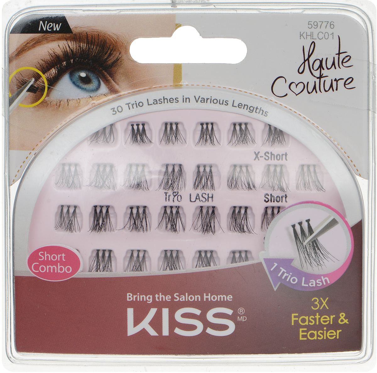 Kiss Haute Couture Накладные пучки Trio Lashes Длина короткая/очень короткая Trio Lashes12-574 Kiss Haute Couture Накладные пучки Trio Lashes Длина короткая/очень короткая Trio Lashes12-574Накладные пучки Trio Lashes за считанные минуты преобразят взгляд, сделав его ярким и выразительным. Благодаря инновационной технологии «три пучка в одном» они наносятся в 3 раза легче и быстрее обычных пучков и ресниц. Trio Lashes изготовлены из качественных материалов и выглядят очень натурально. Специальный карман для клея обеспечивает удобство аппликации пучков и исключает необходимость дополнительных средств. Trio Lashes - идеальный результат с первого раза.