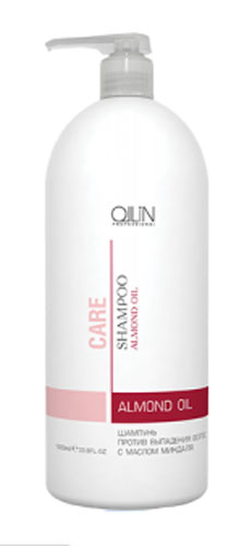 Ollin Шампунь против выпадения волос с маслом миндаля Care Almond Oil Shampoo 1000 мл724075/4620753726949 Ollin Шампунь против выпадения волос с маслом миндаля Care Almond Oil Shampoo 1000 мл724075/4620753726949Ollin Care Almond Oil Shampoo Шампунь для волос с маслом миндаля имеет уникальную активную формулу, благодаря которой, волосы перестают выпадать, и терять необходимую жизненную энергию. Постоянное использование этого шампуня помогает увеличить продолжительность жизни ваших волос. Специальные компоненты предотвращают систематическое повреждение волос негативными факторами городской среды или частым мытьем. Дополнительной характеристикой применения средства для волос Ollin, является легкое свободное расчесывание, что позволяет создать идеальные условия для будущей укладки. Этот шампунь советуют даже профессиональные салоны и парикмахеры.Впитываясь в кожу головы, миндальное масло предотвращает старение составляющих клеток волоса. Улучшается процесс стабилизации деятельности не без известных сальных желез, кожа активно выводит вредные вещества и впитывает питательные. Появляется желанный блеск, и образовываются новые зоны роста волос.