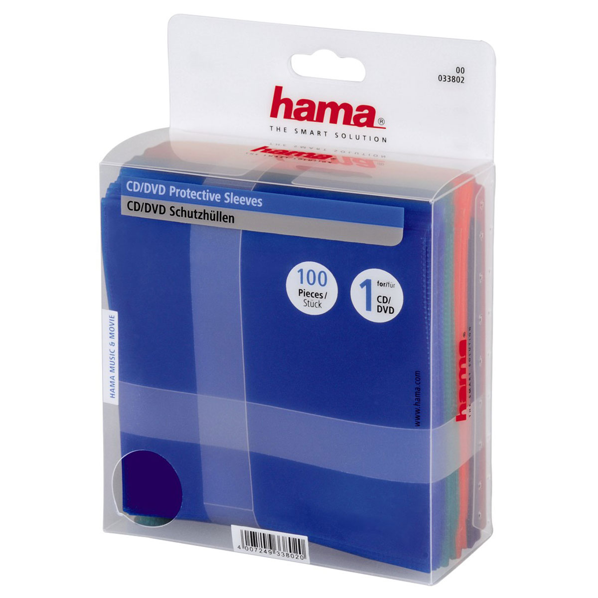 Конверт для CD/DVD Hama H-33802 (100 шт)33802 Конверт для CD/DVD Hama H-33802 (100 шт)33802Цветные конверты Hama H-33802 для CD/DVD. Защитят диски от повреждений, пыли и влаги. В комплекте 100 конвертов, каждый из которых рассчитан на 1 диск.
