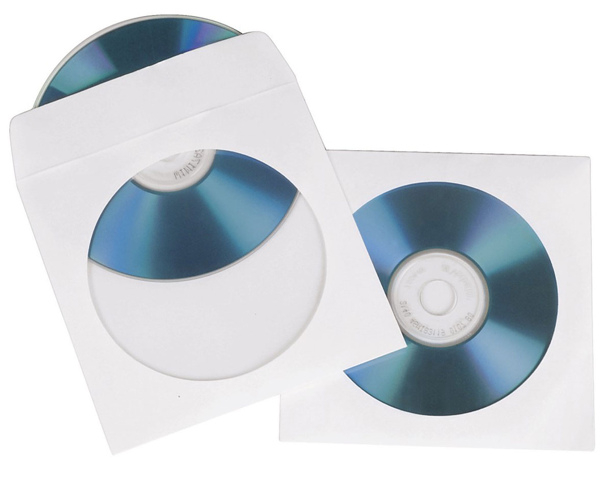Конверты для CD/DVD Hama H-62671, White (50 шт)