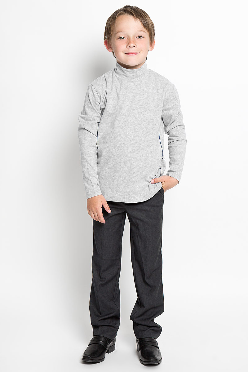 Водолазка для мальчика Nota Bene, цвет: светло-серый меланж. AW15BS313B-54. Размер 158AW15BS313A-54/AW15BS313B-54 Водолазка для мальчика Nota Bene, цвет: светло-серый меланж. AW15BS313B-54. Размер 158AW15BS313A-54/AW15BS313B-54Практичная водолазка для мальчика Nota Bene идеально подойдет вашему ребенку, как для школы, так и для повседневной носки. Изготовленная из хлопка с добавлением эластана, она мягкая и приятная на ощупь, не сковывает движения и позволяет коже дышать, не раздражает даже самую нежную и чувствительную кожу ребенка, обеспечивая ему наибольший комфорт. Классическая однотонная модель с длинными рукавами дополнена воротником-стойкой и оформлена контрастной отстрочкой. В такой водолазке вашему юному мужчине будет удобно и комфортно.