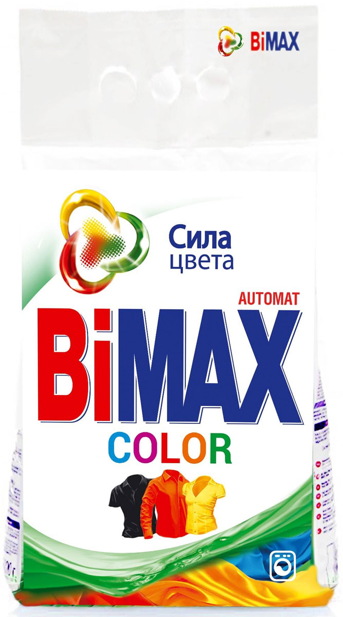 Стиральный порошок BiMax Color, 1,5 кг521-1 Стиральный порошок BiMax Color, 1,5 кг521-1Стиральный порошок BiMax Color предназначен для замачивания и стирки изделий из цветных хлопчатобумажных, льняных, синтетических тканей, а также тканей из смешанных волокон. Не предназначен для стирки изделий из шерсти и натурального шелка. Порошок имеет пониженное пенообразование, содержит биодобавки и перекисные соли. BiMax сохраняет цвета ваших любимых вещей даже после многократных стирок. Эффективно удаляет загрязнения и трудновыводимые пятна, а также защищает структуру волокон ткани и препятствует появлению катышек. Кроме того, порошок экономит ваши средства: 1,5 кг BiMax заменяют 2,25 кг обычного порошка.Подходит для стиральных машин любого типа и ручной стирки. Характеристики: Вес: 1,5 кг. Артикул: 521-1. Товар сертифицирован.