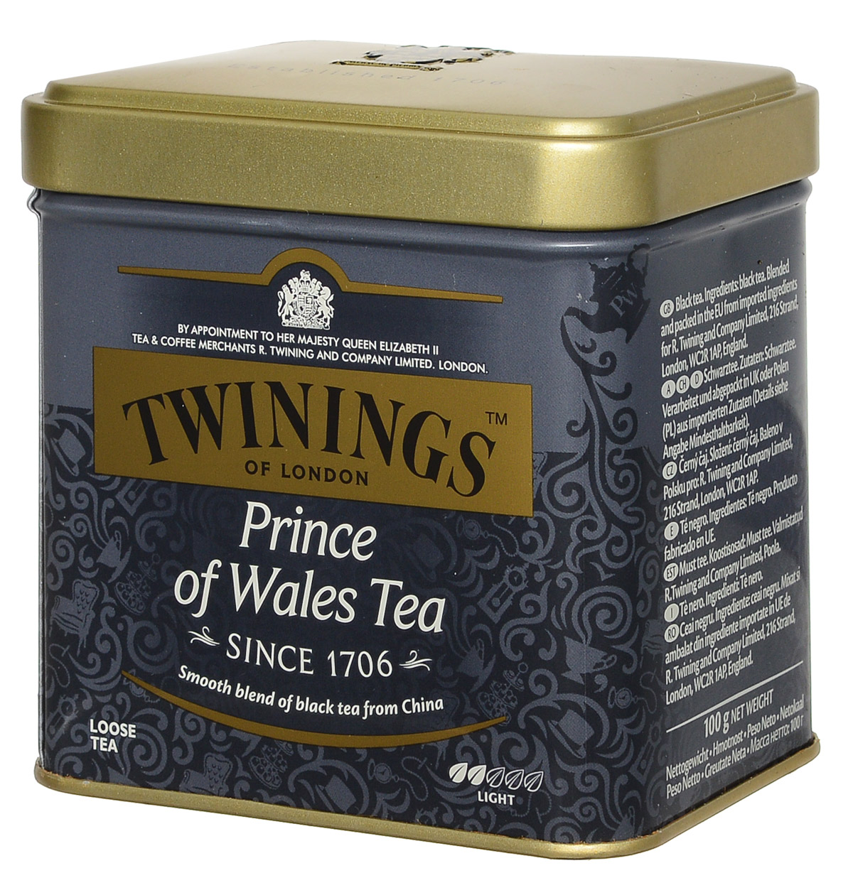 Twinings Prince Of Wales Tea черный листовой чай, 100 г (ж/б)070177029654 Twinings Prince Of Wales Tea черный листовой чай, 100 г (ж/б)070177029654Чай Twinings Prince Of Wales Tea был специально создан для Его Королевского Высочества Принца Уэльского в 1921 году. Это специальная смесь чая, тщательно отобранного из провинции Цзянси, Аньхой и Юньнань в Китае, где на большой высоте горные туманы защищают чайный куст от чрезмерного солнечного света, образуя идеальные условия для чайного листа и развития почек. Чай из этих провинций создает ароматную смесь, красно-коричневого цвета и имеет легкий, мягкий вкус и слегка древесный оттенок. Идеально подходит для прохладного осеннего дня или холодного зимнего вечера. Этот мягкий чай наполнит вас чувством обновления.