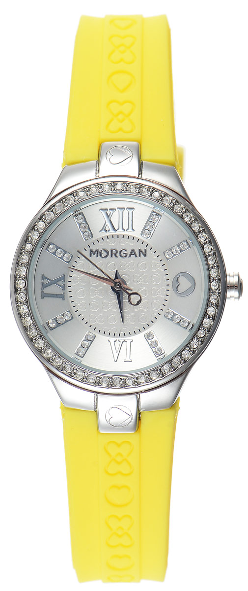 Часы наручные женские Morgan, цвет: стальной, желтый. M1138YBR