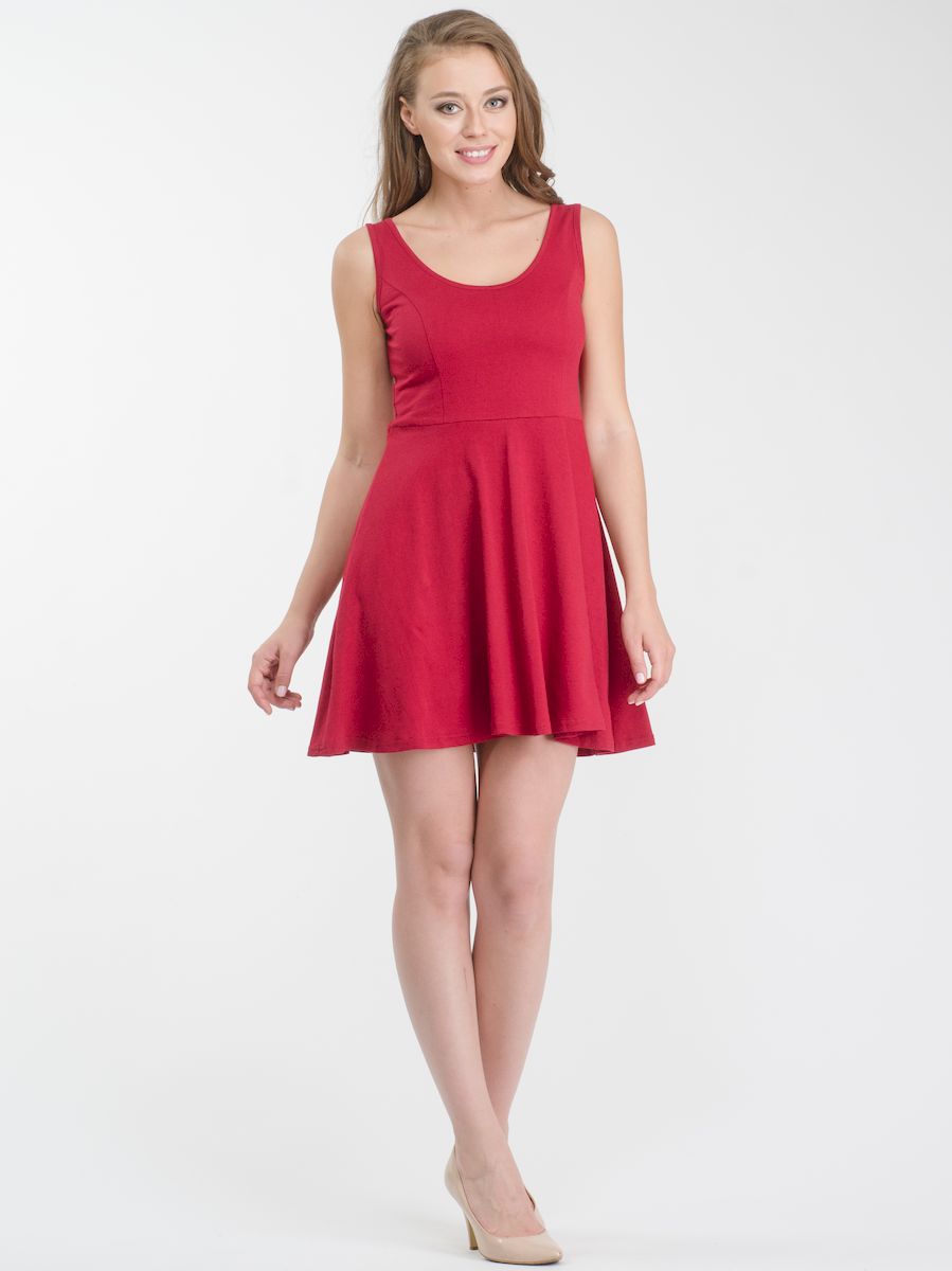 Платье Rocawear, цвет: бордовый. R021636. Размер XS (42)R021636 Платье Rocawear, цвет: бордовый. R021636. Размер XS (42)R021636Стильное платье мини-длины выполнено из натурального хлопка. Модель А-силуэта с круглым вырезом горловины и без рукавов.