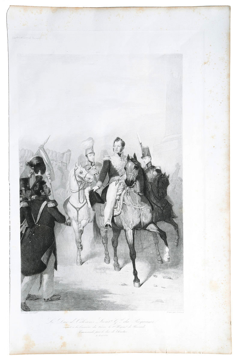 Герцог Орлеанский. Гравюра. Франция, конец XIX века