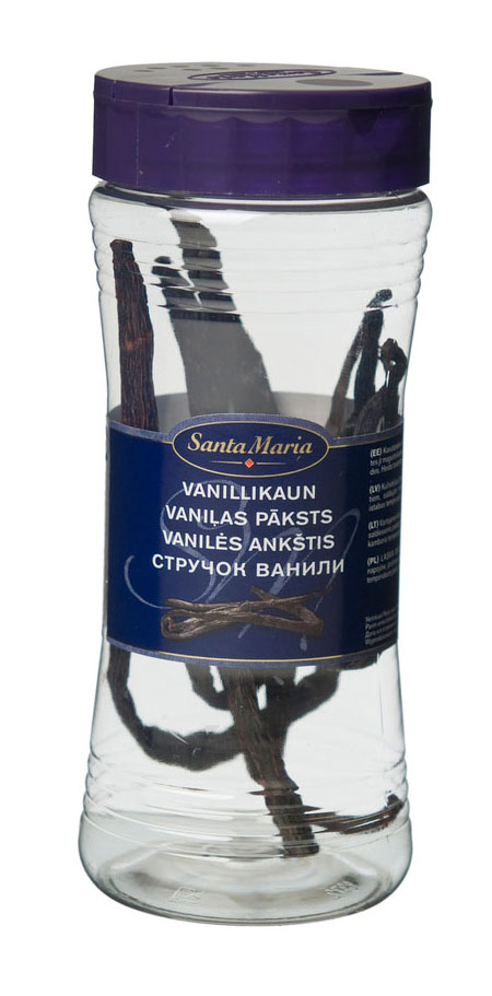 Santa Maria Ваниль стручковая, 6 шт17156 Santa Maria Ваниль стручковая, 6 шт17156Используется для выпечки, приготовления киселей, желе и других десертов и соусов для них, а также кофе и других напитков.
