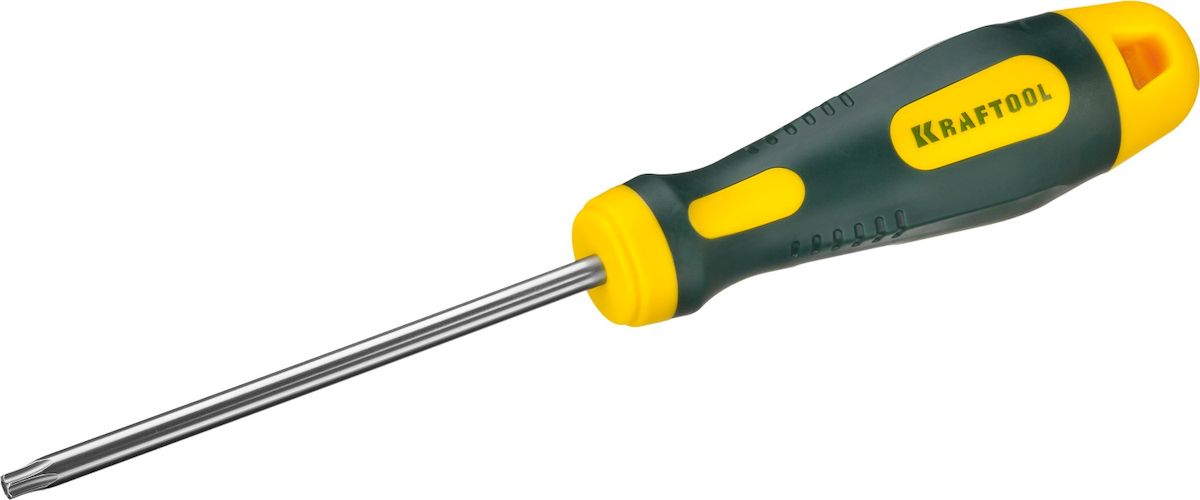 Отвертка Kraftool Expert, TX - TR 25, 100 мм250077-25-100 Отвертка Kraftool Expert, TX - TR 25, 100 мм250077-25-100Профессиональная диэлектрическая отвертка KRAFTOOL X-Drive серии EXPERT выполнена из высококачественных материалов. Кованый закаленный хромомолибденованадиевый стержень обеспечивает длительный срок службы. Система насечек NSS предотвращает выскальзывания из крепежа. Отвертка оснащена эргономичной рукояткой с нескользящим покрытием. Длина рабочей части: 100 мм. Размер рабочей части: TX - TR 25.